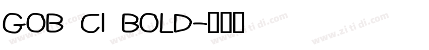 GOB CI BOLD字体转换